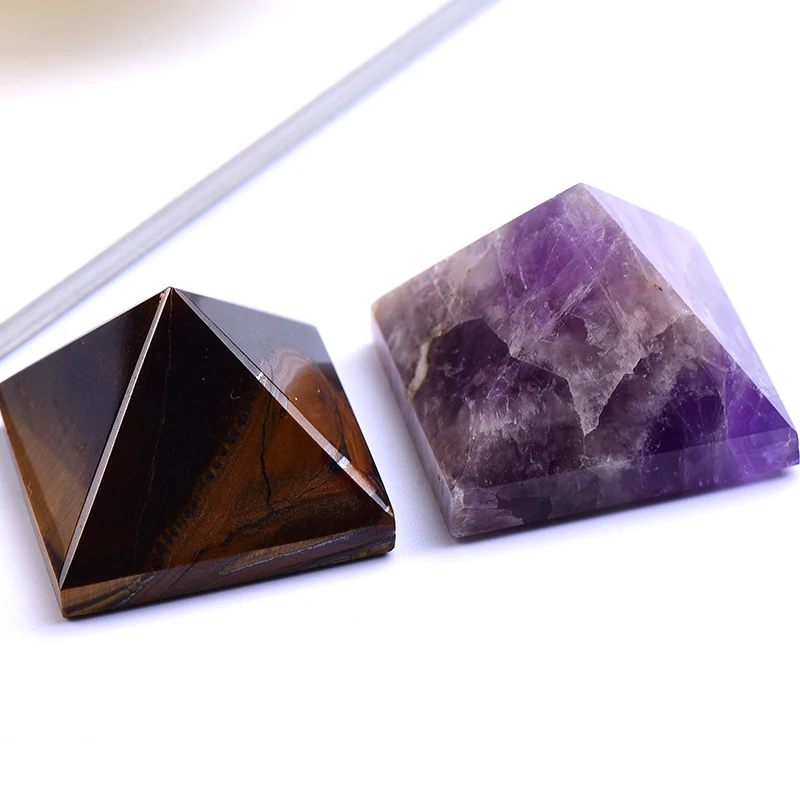 Pirámide de cristal Natural piedra curativa de cuarzo